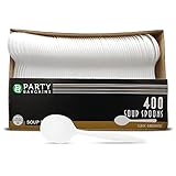 Blue Sky 400-Piece Disposable Plastic Soup Spoon Set, White