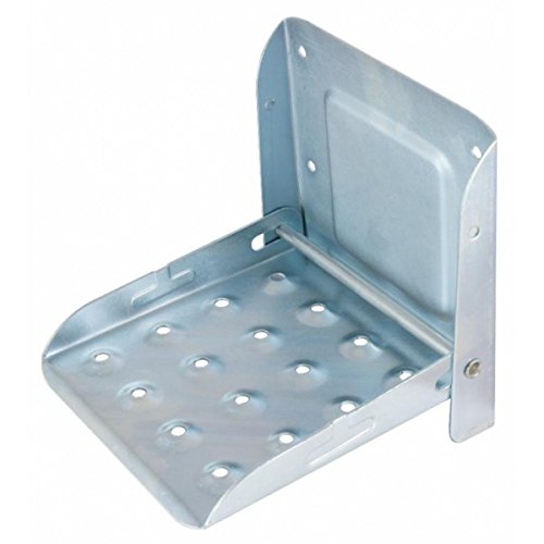Marchepied de remorque pliable et galvanisé Ama : Marche de remorque avec 4 trous Ø 8,5mm