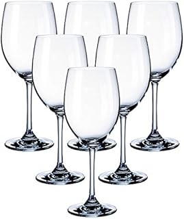 Kingrol 6 Pcs Tableware Red Wine Glasses Whit Wine Glass for Daily Formal Outdoor Party - 350ml