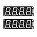 2Pack Large 0.8" I2C 4-Digit 7-Segment LED Display Module, Support Decimals & Clock, I2C, Digital Tube, Compatible with Arduino ESP32 Raspberry Pi, Compatible with HT16K33