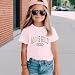 BeWithYou Girls Cute God is Good Shirts Kids Christian Religious Jesus Tshirt Inspirational Bible Verse Graphic Tee Top 3-12(Pink,140)