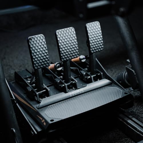 Image of MOZA CRP2 Load Cell Pedals (Throttle+Brake) Driving Sim Racing Pedal, Black