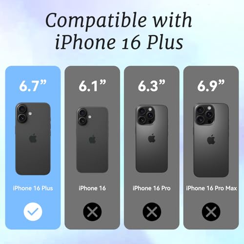 Coque iPhone 16 Plus chat mignon design céleste et lunes en TPU