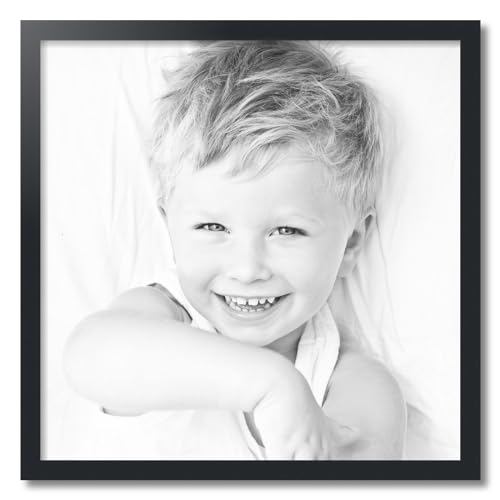 ArtToFrames 26x26 Inch Black Picture Frame, This 1.25 Inch Custom MDF Poster Frame is Black, Great for Your Art or Photos - Comes with Economy Acrylic