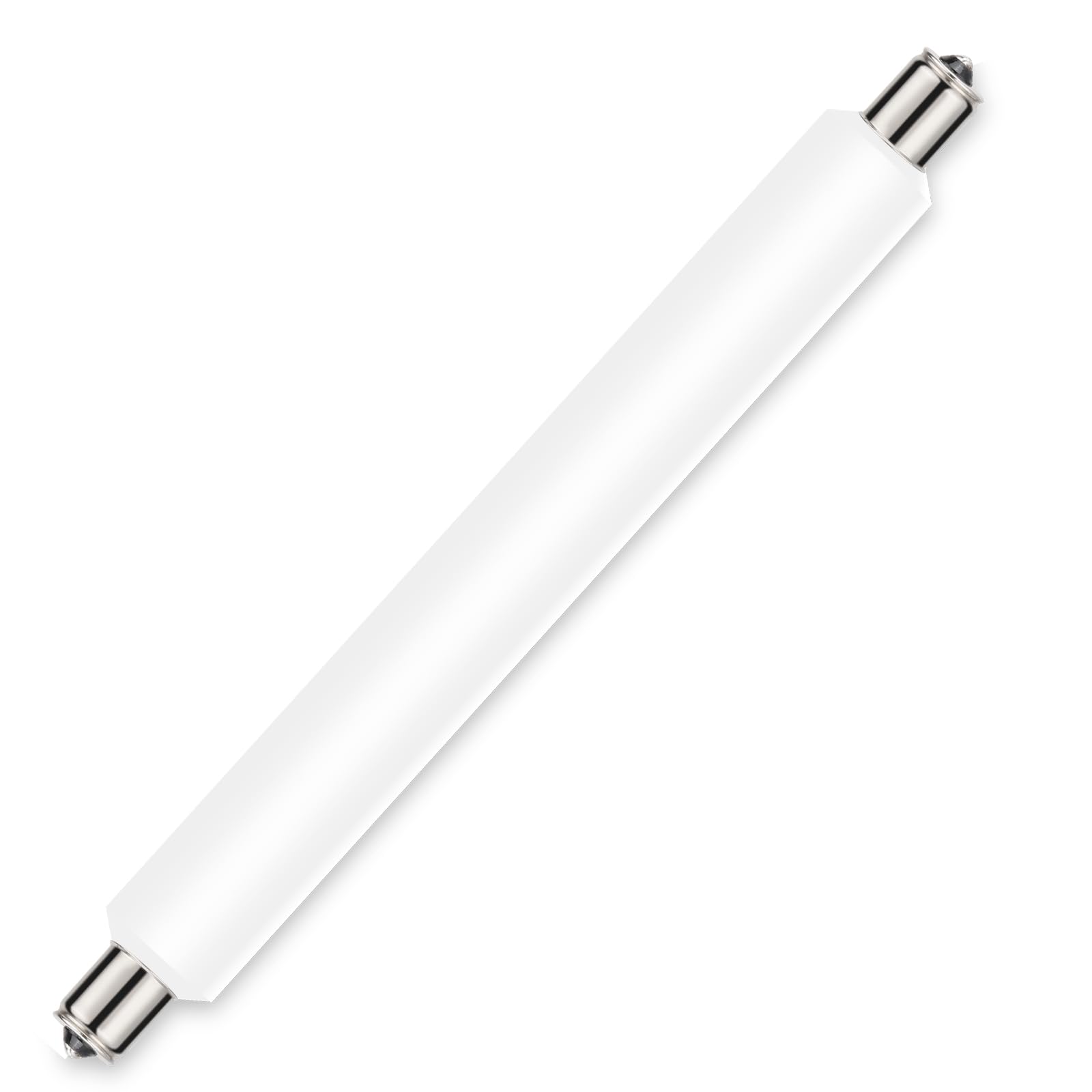 Sunnylinn S15s LED Bulbs 284mm 6W, 284mm Strip Light Bulb Double Ended LED Cool White 6000K, 60W S15s Shaver Light Bulb Replacement S15 Tube Bulbs Bathroom Strip Light Non-Dimmable (1-Pack).