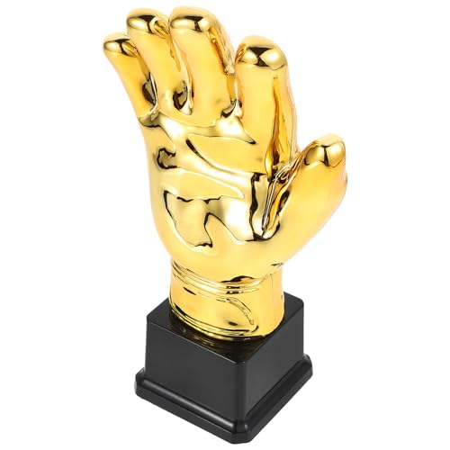 Trophée de gardien de but en plastique doré pour compétitions et matchs scolaires