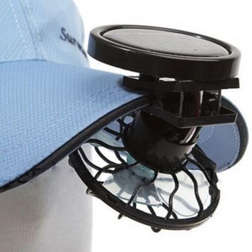 Image of STARQ Mini Handheld Rechargeable Fan | Compact & Powerful Portable Cooling Fan for Travel, Office, Outdoor Use - White (Solar-Fan)