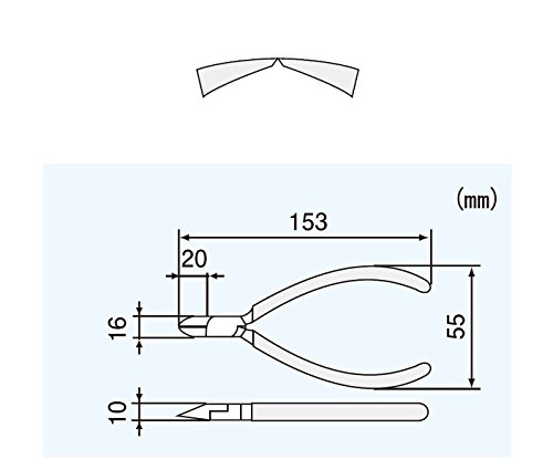 Alicates de corte diagonal ENGINEER NK-16 de 150 mm hechos en Japón para electrónica 5