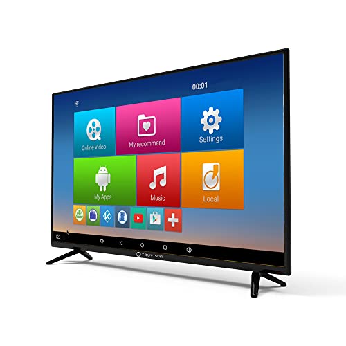 Image of Truvison TX3271TS Slim LED TV, 32 Inch-80 cm Android Smart LED TV, 1GB RAM, 8GM ROM, Display Technology - True Color Technology, 20w Speakers, 2 HDMI, 2 USB Port, IR Technology, WiFi, Mira Cast.