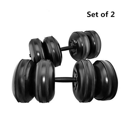 IMSHI Water Filled Travel Dumbbells - Portable Adjustable Dumbbells Extended Handle - Heavy