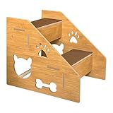Gralara Pet Dog Stairs Ladder Cat Stairs Lightweight Anti Slip Versatile Dogs Ramp Portable Dogs Steps Dog Ladder for Indoor High Bed, 2 Layers