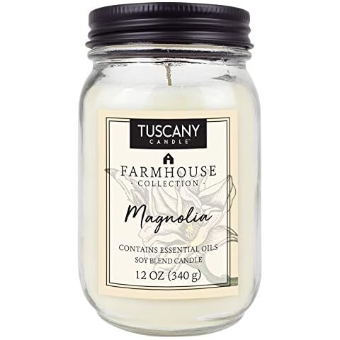 Tuscany Candle Farmhouse 12 Oz Magnolia Jar Candle Cover