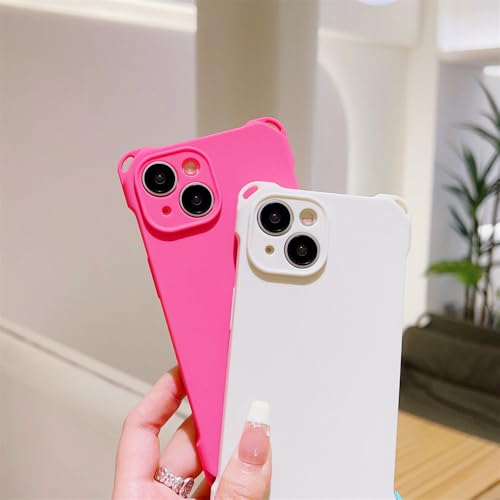 Coque iPhone 15 cordon lanière chaîne bracelet silicone rose - 2