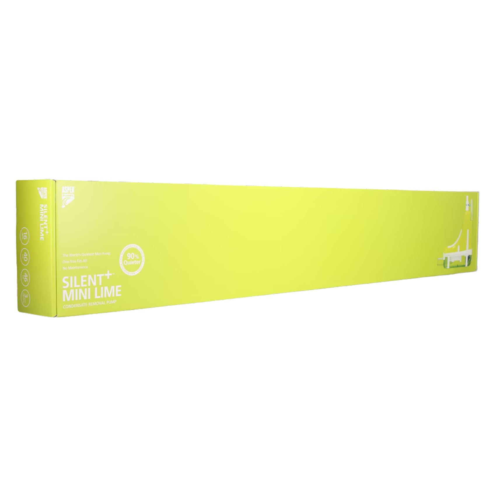 Aspen Pumps Silent+ Mini Lime FP3472/5 - Pompa Scarico Condensa con Canalina EuroSplit 80x60 mm Colore Avorio Chiaro