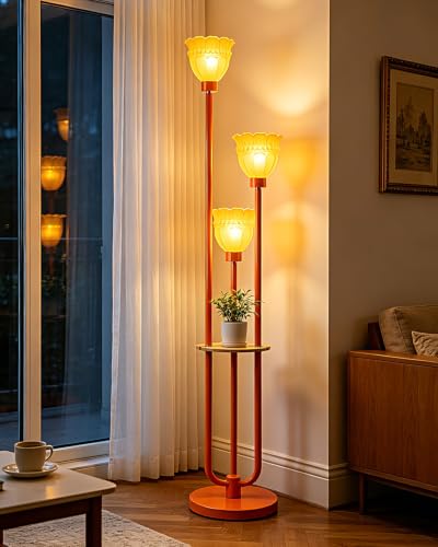 Image of Lightdot Globe Floor Lamp with LED Bulbs Included, Dimmable Floor Lamps,Unique Modern Standing Tall Lamp for Bedroom Living Room /Sofa Beside /Corner Decor-Gold