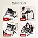 Hifoxcc Foldable Laying Down Desk - Adjustable Height, Laptop Stand for Couch | Lying Down Laptop Stand for Bed, Sofa.with Mouse pad(Large,Black)