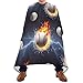 Baseballs Water Flames Haircut Apron Beauty Salon Capes Waterproof, Hair Color Capes for Salon 64.9 In x 55.1 In