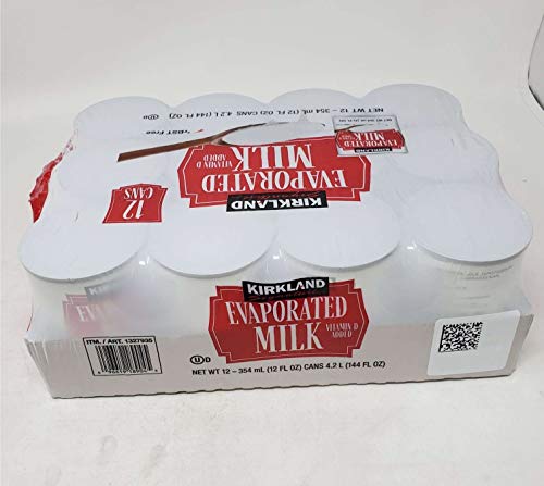 image for Kirkland Signature Evaporated Milk, 12 Fluid Ounce (12 Count), 12 Fl O