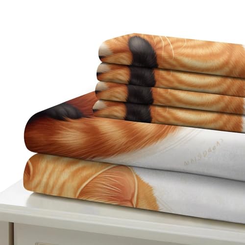 Housse de couette chat 3D douceur microfibre pour des nuits sereines - 7