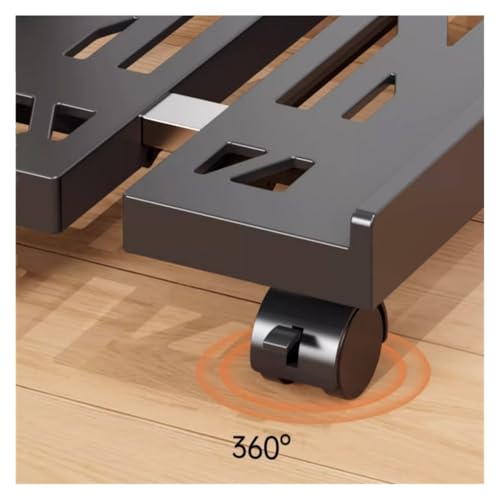 Soporte móvil ajustable para torre de computadora, con ruedas bloqueables y diseño expandible, para la mayoría de las torres de PC de escritorio (Blanco) miniatura 3