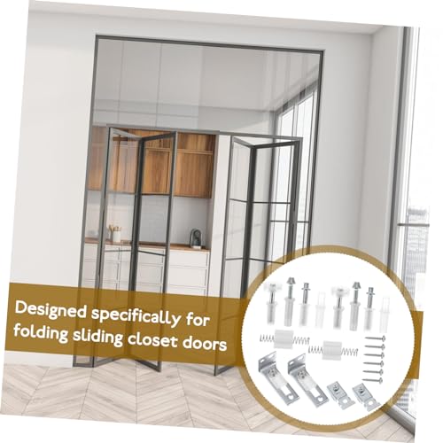 Kit de herrajes para puertas abatibles para reparación y reemplazo de puertas de clóset miniatura 7