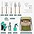 INNO STAGE 10 Piece Gardening Hand Tools Set with Garden Storage Tote Bag and Seat-Best Garden Tools Kit Organizer Valentine's Day Gifts