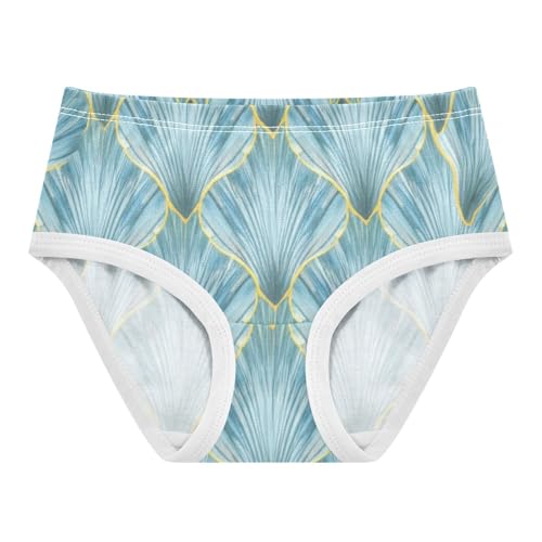 Cotton Toddler Girls Underwear Blue Shell Panties Little Girl Personalized Undies Kids Briefs 2t