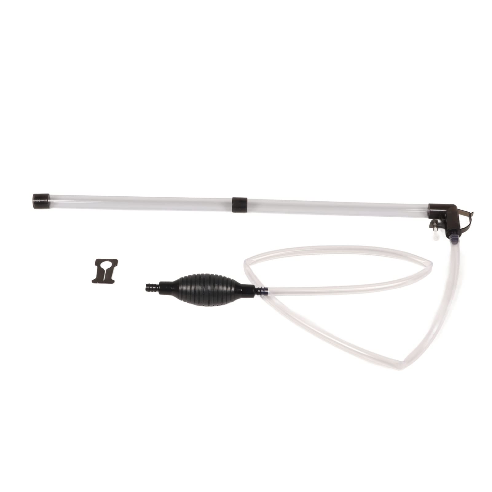 Aquarium Water Changer Manual Mini Fish Tank Siphon, Gravel Vacuum Cleaner for Water Changing and Filter Sand Cleaning, Fish Tank Water Changer with PVC Pipe and Hose, Quiet and Ea
