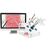 CHEIRSS Simulator Laparoskopie Trainer Box,Simulatorbox,HD USB-Kamera, mit 5 Trainingsmodulen, 4 chirurgischen Instrumenten,für Medizinische Lehrmittel