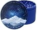 Produktbild GRINDNATION Premium Design Grinder Crusher 'MOUNTAINS' | Blue | ø 63mm groß | messerscharfes Mahlwerk | 4-teilig | Set inkl. Beutel, Schaber & Pinsel
