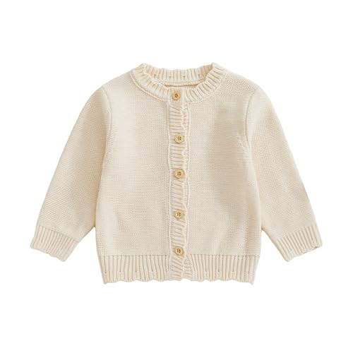 Infant Baby Girl Cardigan Sweater Long Sleeve...