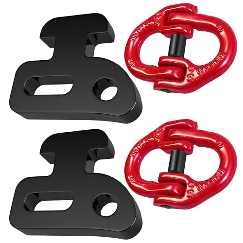 Heavy Duty Container Chain Bridle Hooks with Butterfly Clamps - Loading Hooks for Shipping Containers - Durable Steel Construction - 2-Pack