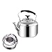 Kettle Teapot Household Whistling Hot Water Over The Large Stove Large Capacity Bottom Thick SUS304 Stainless Steel Handle Home Camping (5L)