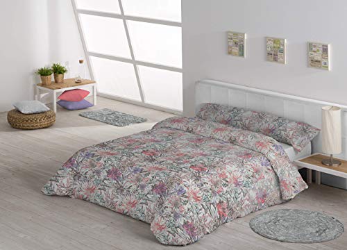 Secaneta Stlia, Juego Nórdica Y Funda Almohada Algodón/Poliéster, Ashton (Coral, 260X260 Cm/Cama 180/200), 260 X 260 Cm