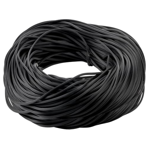 Window Screen Spline 250ft Screen Door Retainer Spline Black Window Screen Rubber Cord Repair Spline for Replacing & Installing Door Window Screens (0.125 Inch)