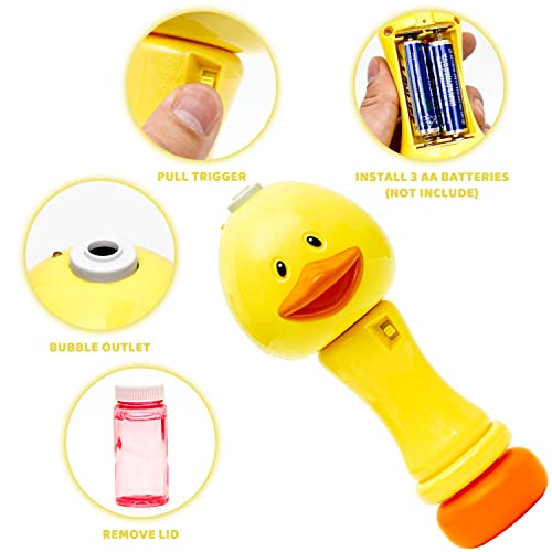 Joyin 2 Sets Bubble Wands With 2 Bottle Of Bubble Solution (50Ml) For Kids & Toddlers Indoor & Outdoor Party Supplies, Handheld Bubble Blower, Weddings, Summer Toy #TOP5