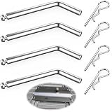 Replacement 5th Wheel Pins & Clips, 1/2-Inch Diameter Fits 5th Wheel Rail Gooseneck Hitches and 5th Wheel Hitch