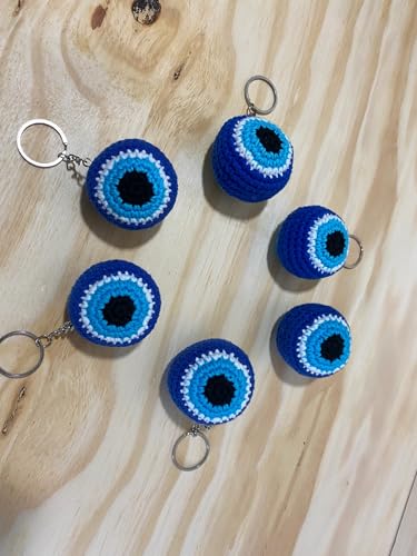 Image of Handmade Crochet Rose Flower Keychain for Women & Girls, Cute Red Flower Key Ring, Soft Yarn Knitted Charm, Romantic Gift, Bag Accessory, Car Key Holder, Aesthetic Handmade Gift