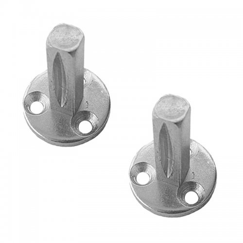 2 x DUMMY Door Spindles for Round Rose Lever Handles 8mm