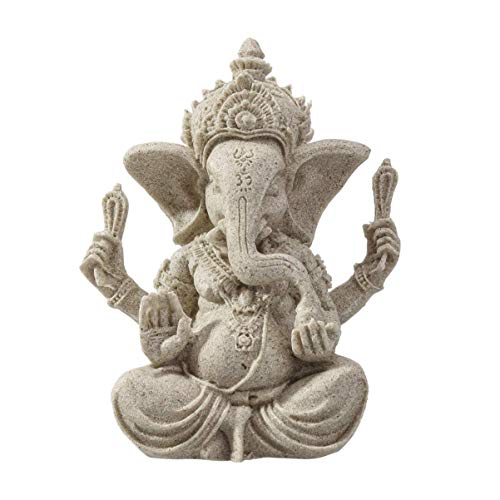 Figurine de Bouddha Ganesha éléphant pour coin méditation zen