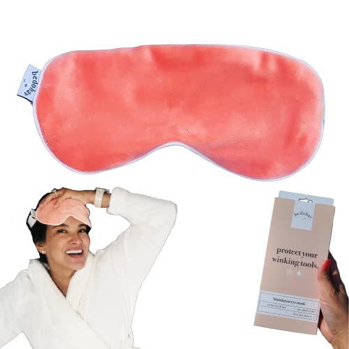 Weighted, Himalayan Eye Pillow for Hot Cold Therapy – Pressure Therapy – Pain Relief for Headaches, Puffy Eyes, Dark Circles, Styes, Blepharitis, MGD, Dry Eyes – Aid Sleep Relaxation- Travel