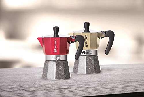 Cafeteira Allegra Vermelha Petravera Aeternum Bialetti 1 Xícara