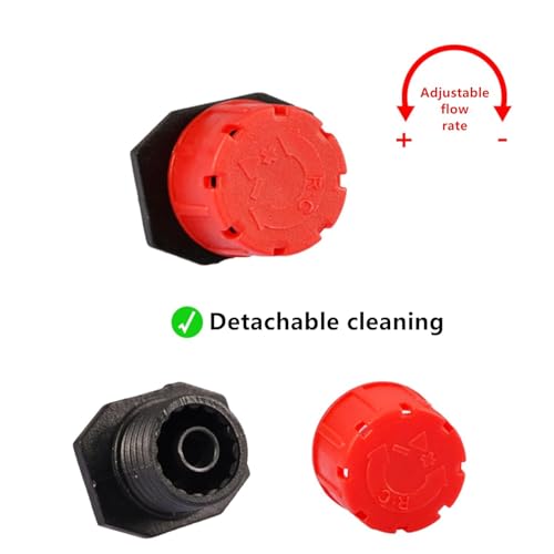 Wzzy Gurden 300 Stück Bewässerung Tropfer Sprinklerköpfe Düsen Bewässerungs Sprinkler Einstellbar Bewässerung Tropfer Sprinkler Micro Tropfer Bewässerung System Acht Löcher für Die Gartenarbeit