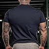 GYMTIER Never Stop Training Men's Gym T-Shirt Bodybuilding Training Workout Lifting Top Clothing, Navy, 3XL #1