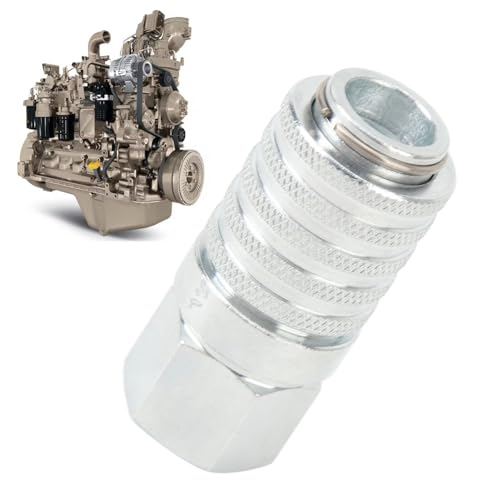 Image of Hydraulic Test Port Quick Coupler PD242 Series Steel 1 /4in 18NPTF Thread Impact Rustproof Quick Connect for Hydraulic Systems Pressure Testing Fittings