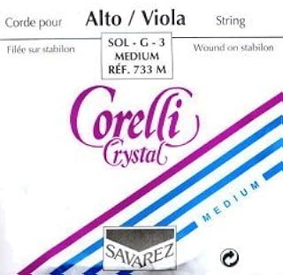 CUERDA VIOLA - Savarez (Corelli Crystal 733M) (Plata) 3Âª Medium Viola 4/4