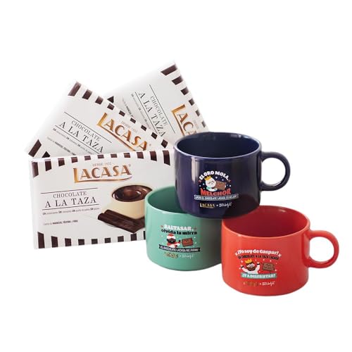 PACK DE 3 LACASA TABLETA TAZA REYES MR WONDERLFULL 300G