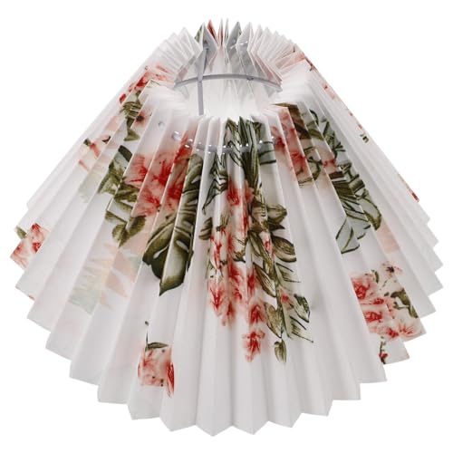 Amosfun Eleganter Lampenschirm Aus Stoff für Tischlampen Schreibtischlampenschirm Weiche Lichtabdeckung Ersatz für E27-glühbirnen Dekorative Beleuchtung für Das Zuhause