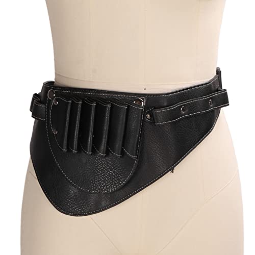 Scissors Waist Bag, 2 Layers Portable PU Scissors Holder Pouch Cases Tool Bags Hair Stylist Scissor Holder Fashion Waist Packs for Hairdressing Tools