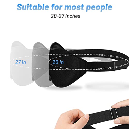 Sleep Mask For Men Women, Upgraded 3D Contoured Cup Eye Mask Blindfold, Block Out Light, Eye Mask With Adjustable Strap, Breathable & Soft For Sleeping, Yoga, Traveling (Black) #TOP2